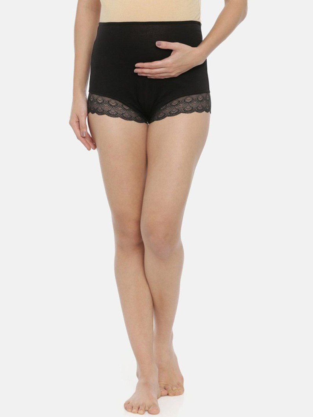 The Mom Store Over belly High Waist Lace Maternity Briefs
