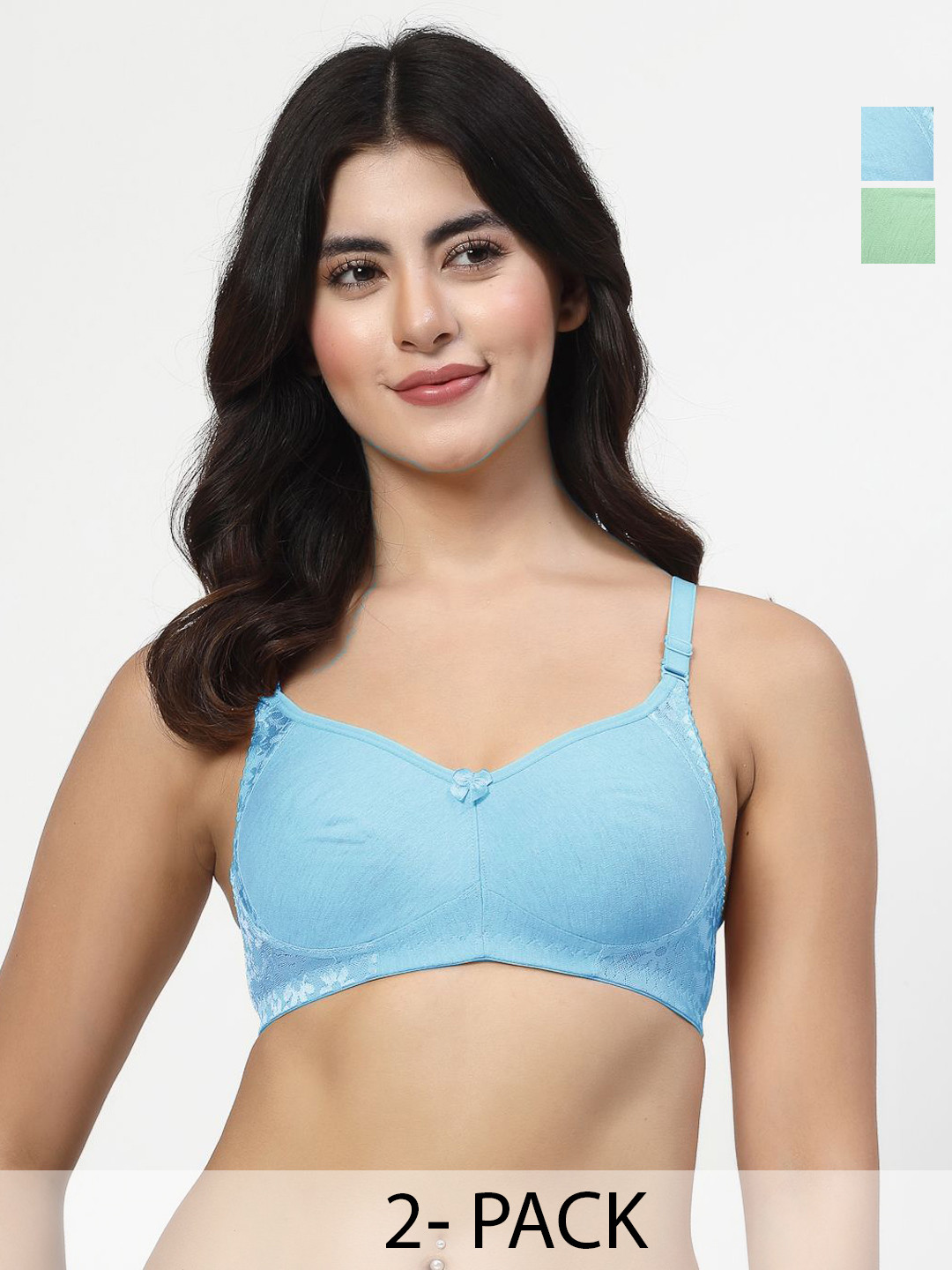 LILY Bralette Pack Of 2 Women Full Coverage Bra