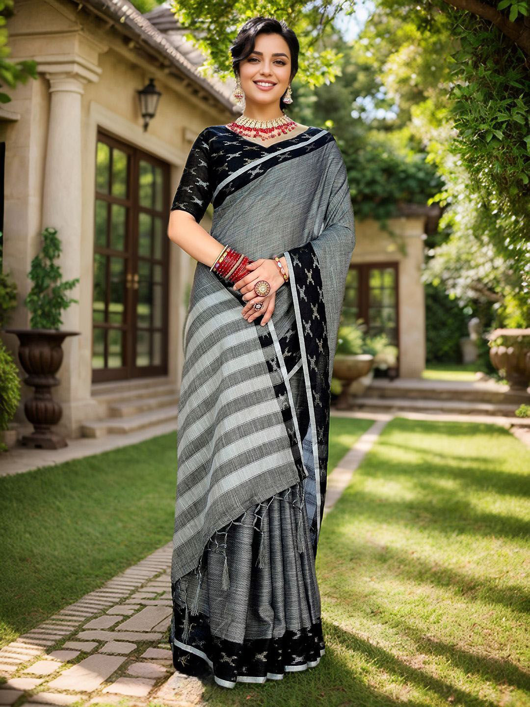 Anouk Woven Design Kovai Saree