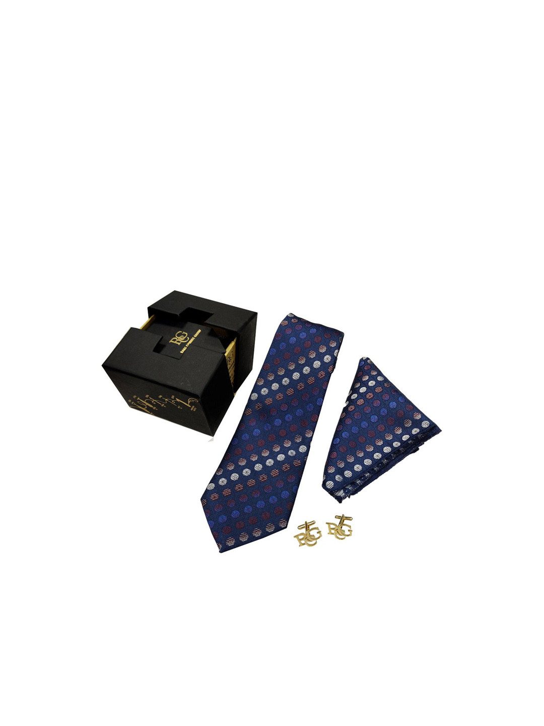 RARE COMBEE GROUP Men Woven Design Accessory Gift Set