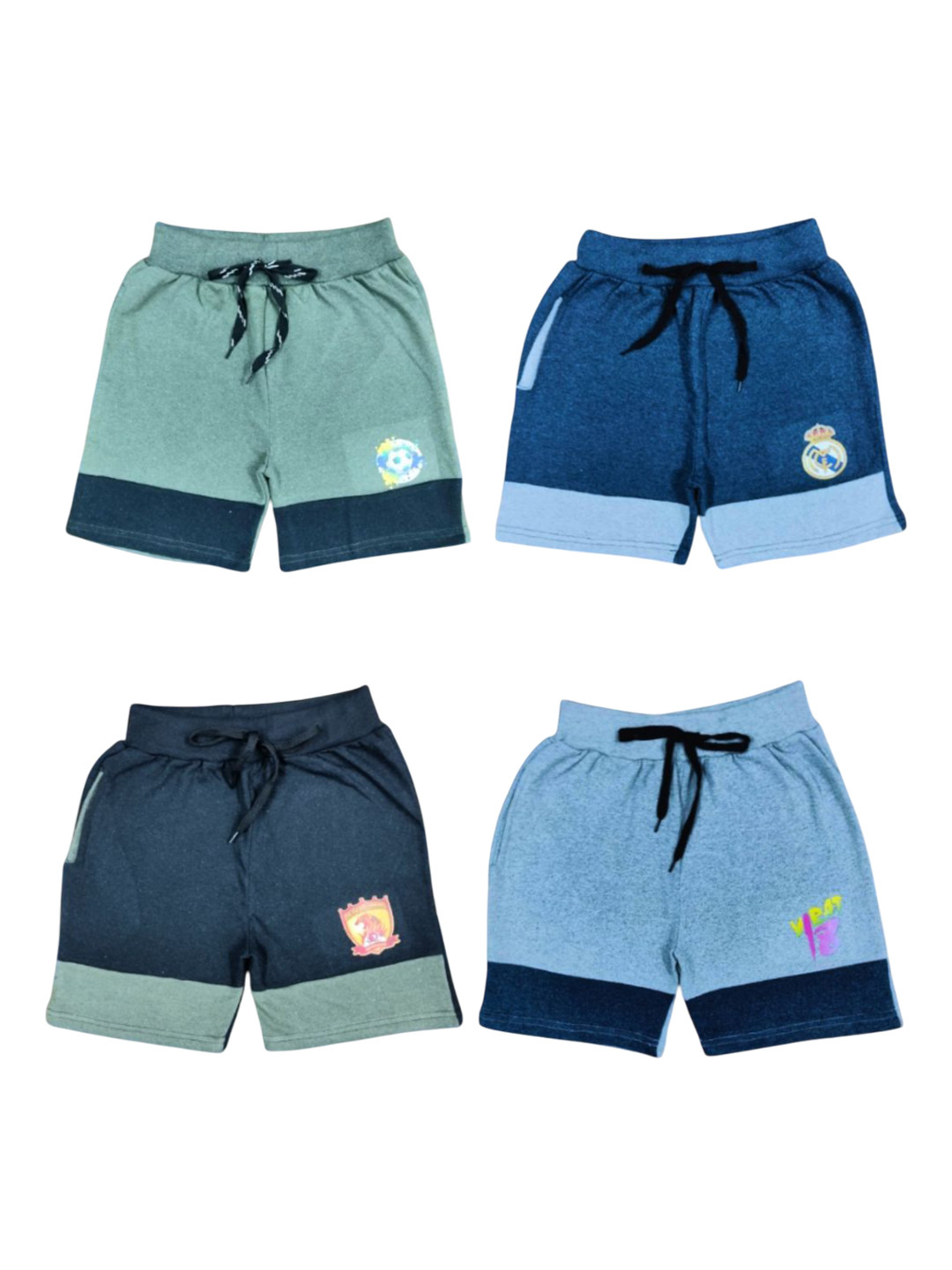 Shajiv Boys Pack of 4 Regular Fit Outdoor Shorts
