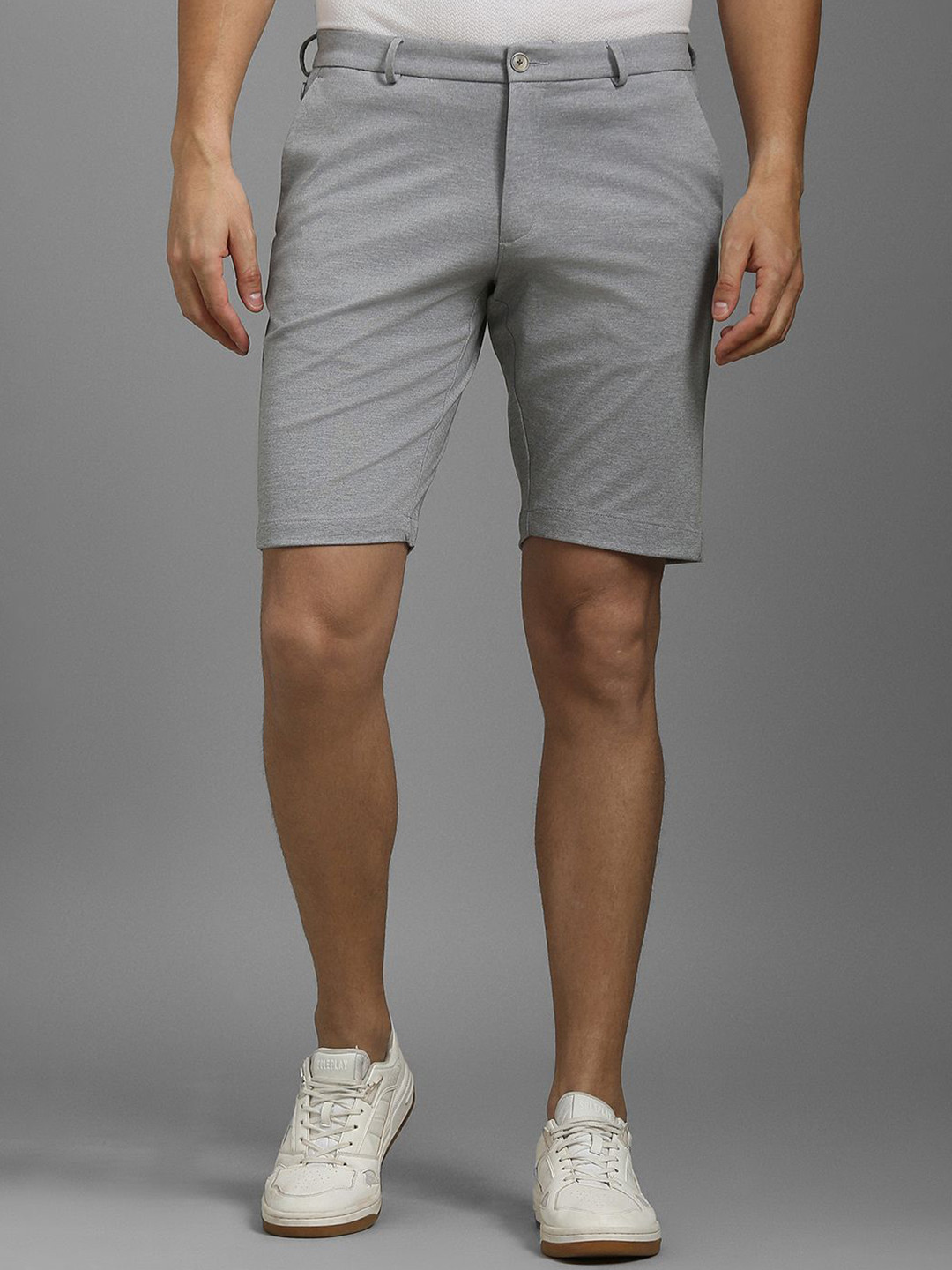 Louis Philippe Sport Men Self Design Slim Fit Shorts