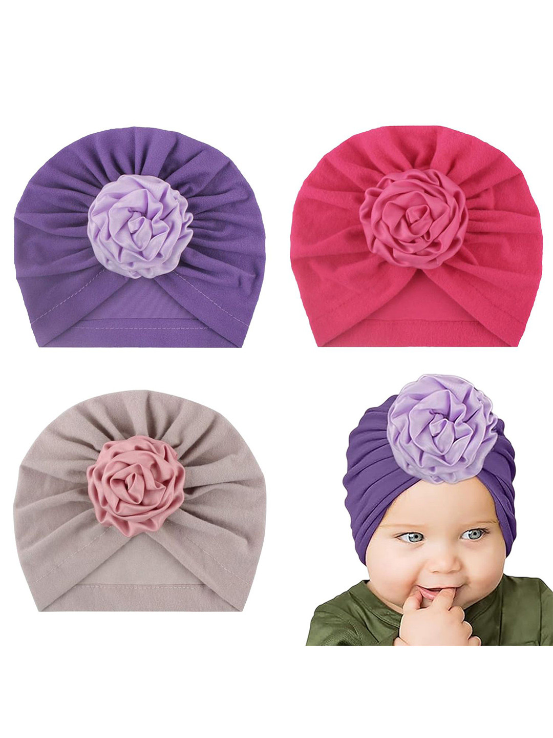 SYGA Kids Pack Of 3 Beanie