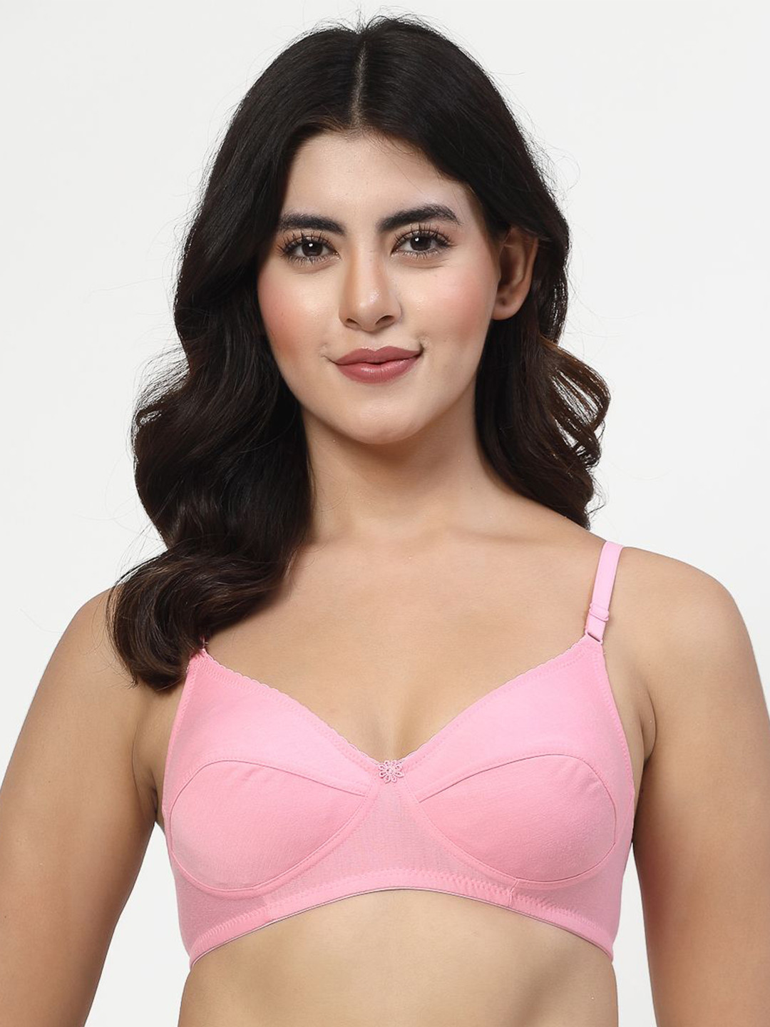 LILY Non Padded Non-Wired Cut and Sew Full Coverage Bra