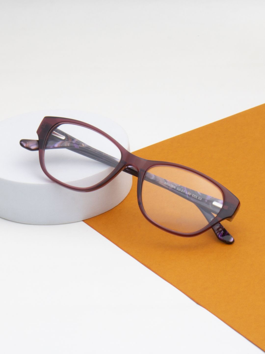 Ted Smith Women Pink Premium Acetate Full Rim Cat Eye Frames