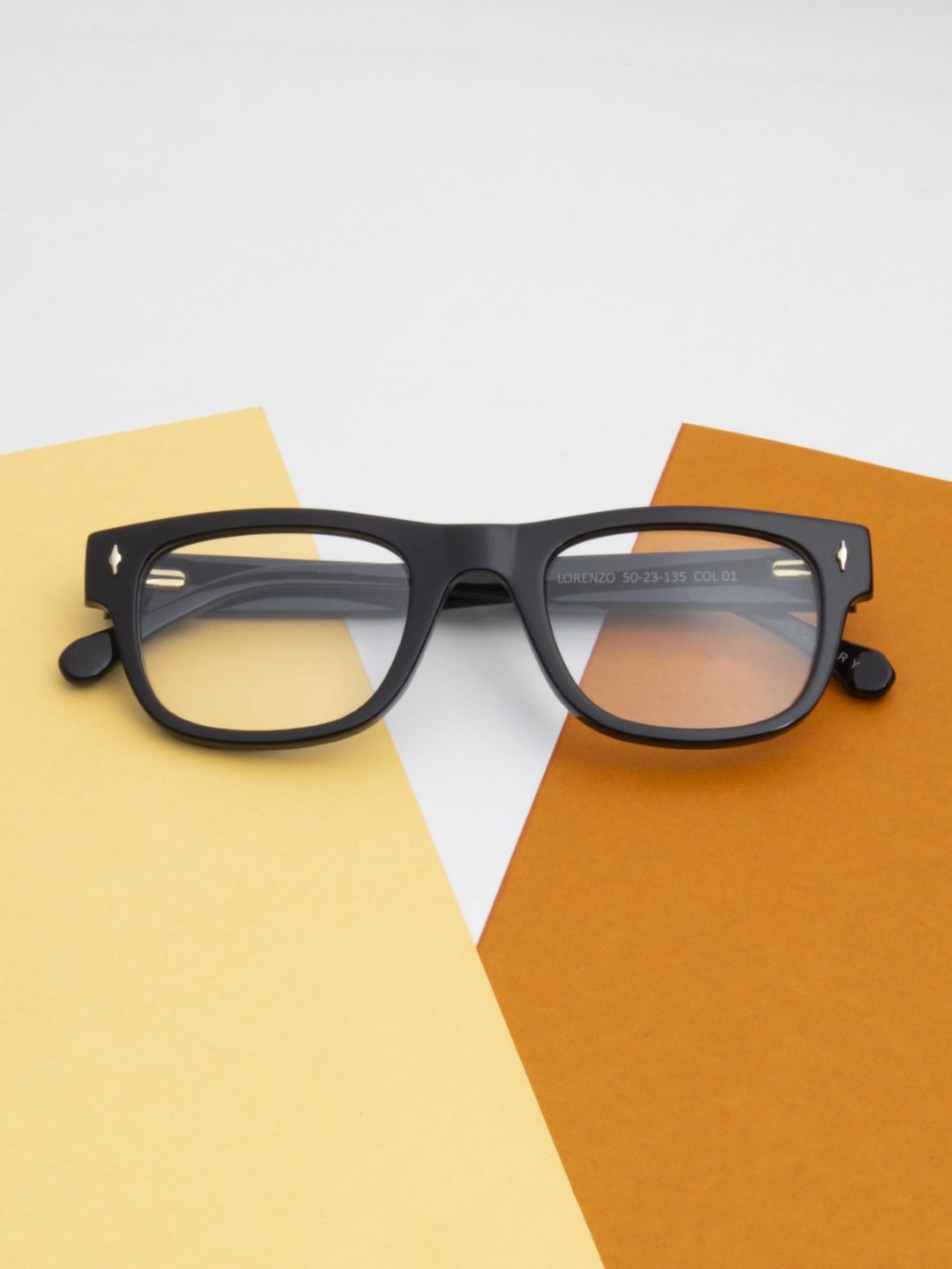 Ted Smith Unisex Black Luxury Acetate Full Rim Wayfarer Frames