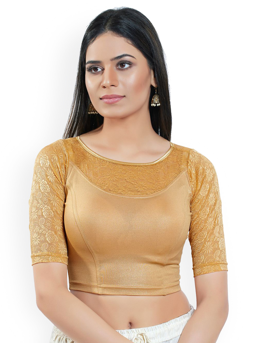VAMAS - THE DESIGNER BLOUSES Boat Neck Saree Blouse