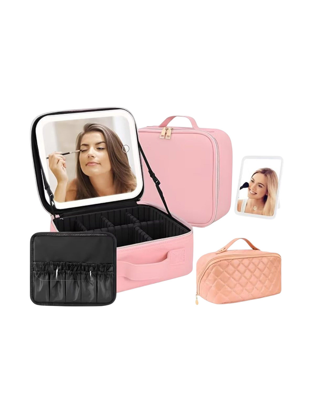 Makeup By Siti Waterproof Makeup Pouch With LED Mirror