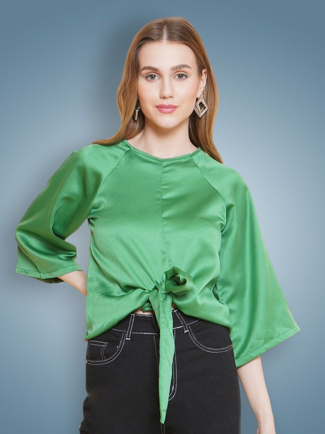 KATLINE Women Raglan Sleeves Top