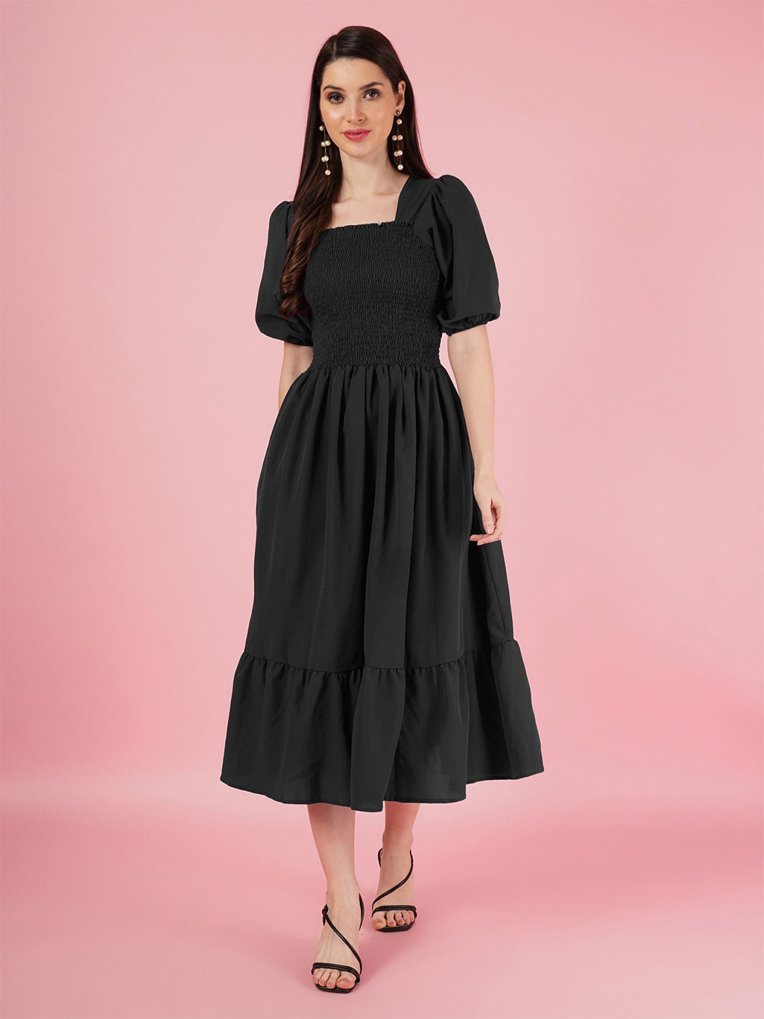 Krunal Raiyani  Fit And Flare Midi Dresses