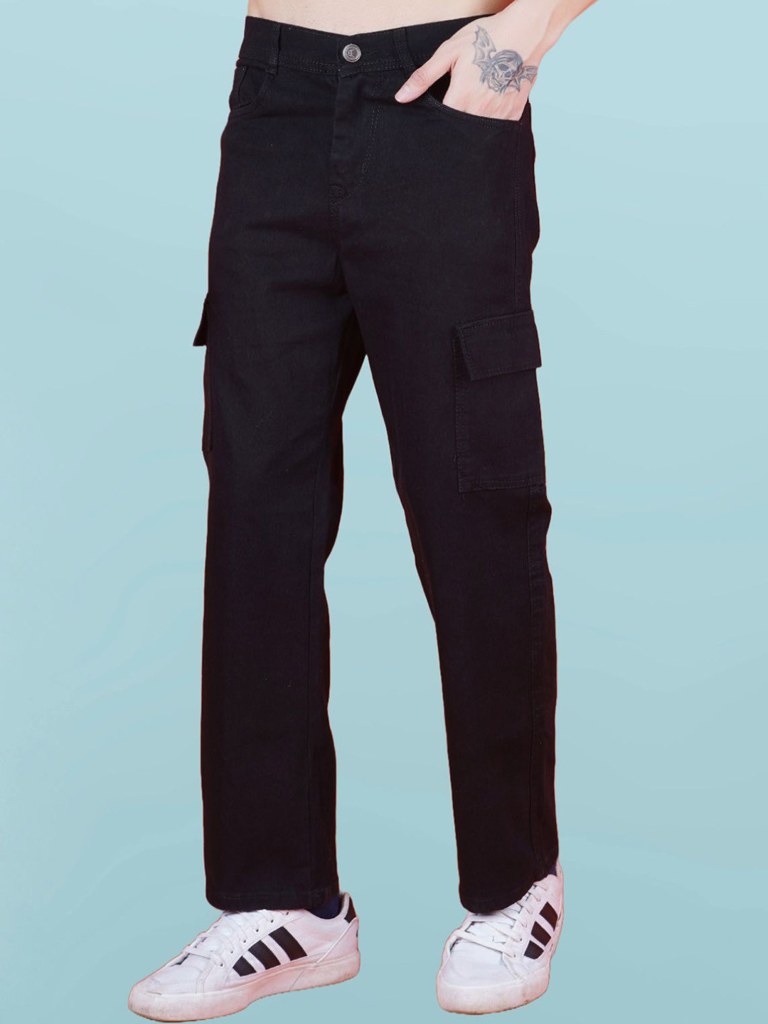 Metronaut Men Classic No Fade Baggy Jeans