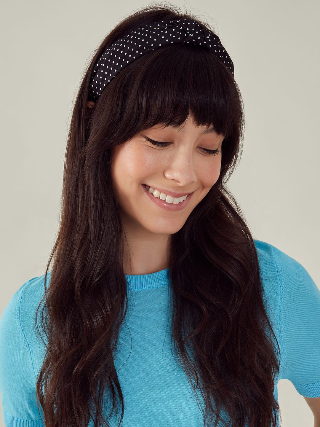 Accessorize Women Polka Dot Printed Knot Headband