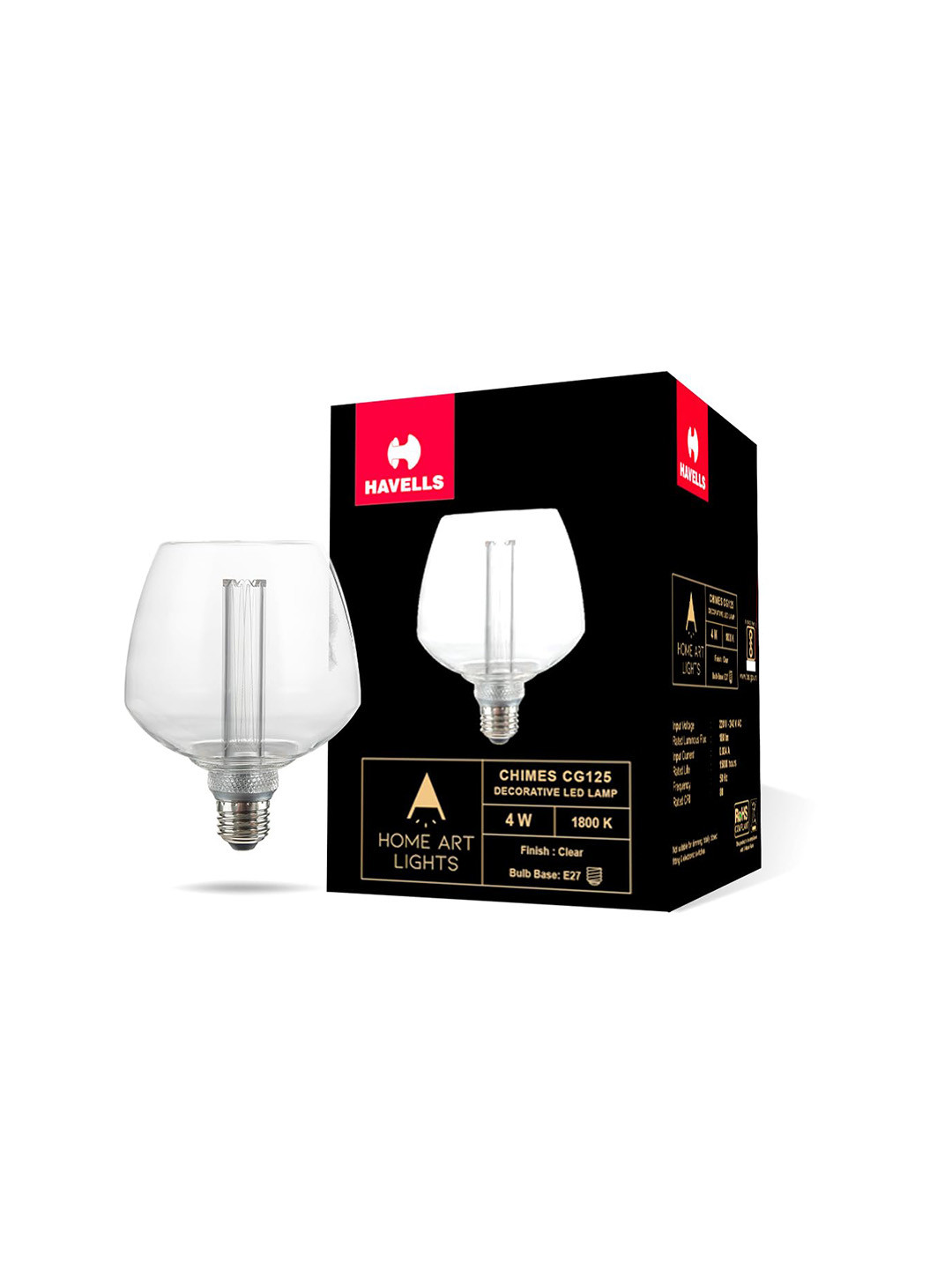 Havells Chimes White 1800K E27 Decorative Lamp Ball