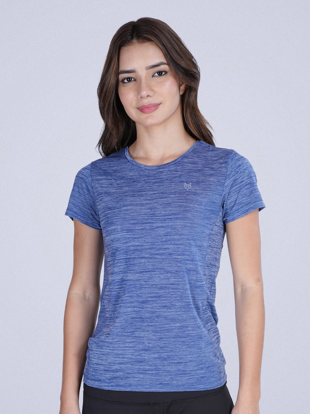 Body Mechanics Women Self Design Round Neck T-shirt