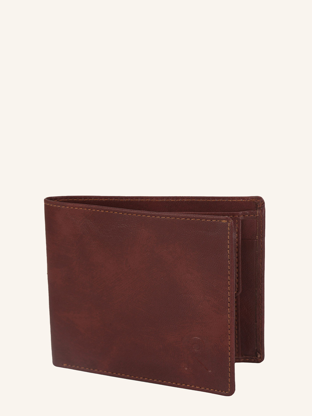Indiamigo Men Solid Leather Two Fold Wallet