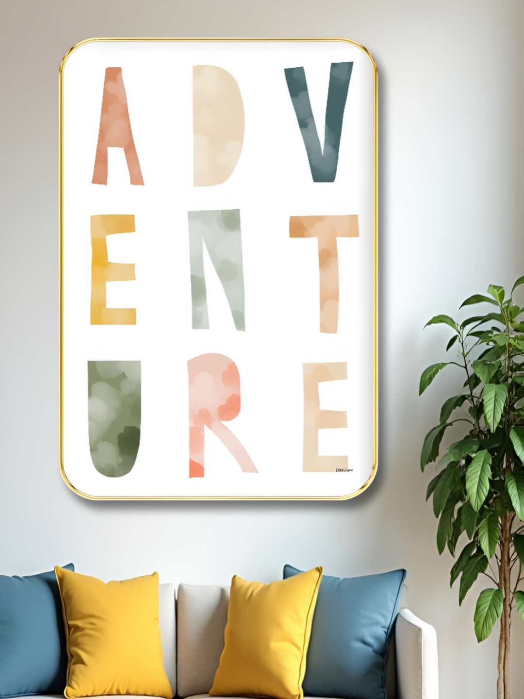 SAF White & Red Adventure Wooden Wall Art