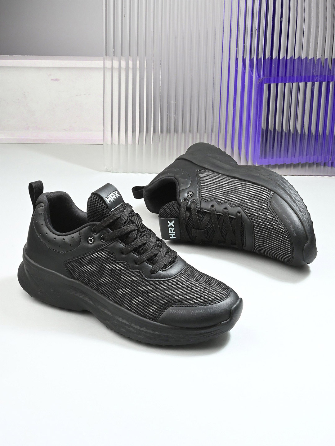 HRX by Hrithik Roshan Men Mesh  ace-Ups Running Non-Marking Shoes