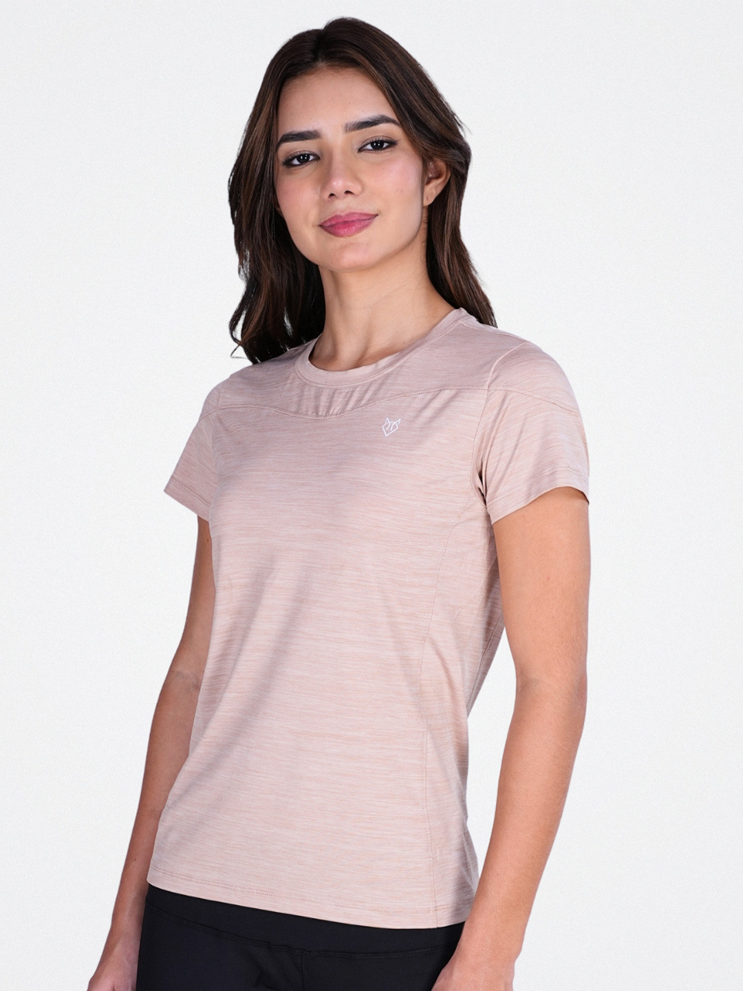 Body Mechanics Women Solid Round Neck T-shirt