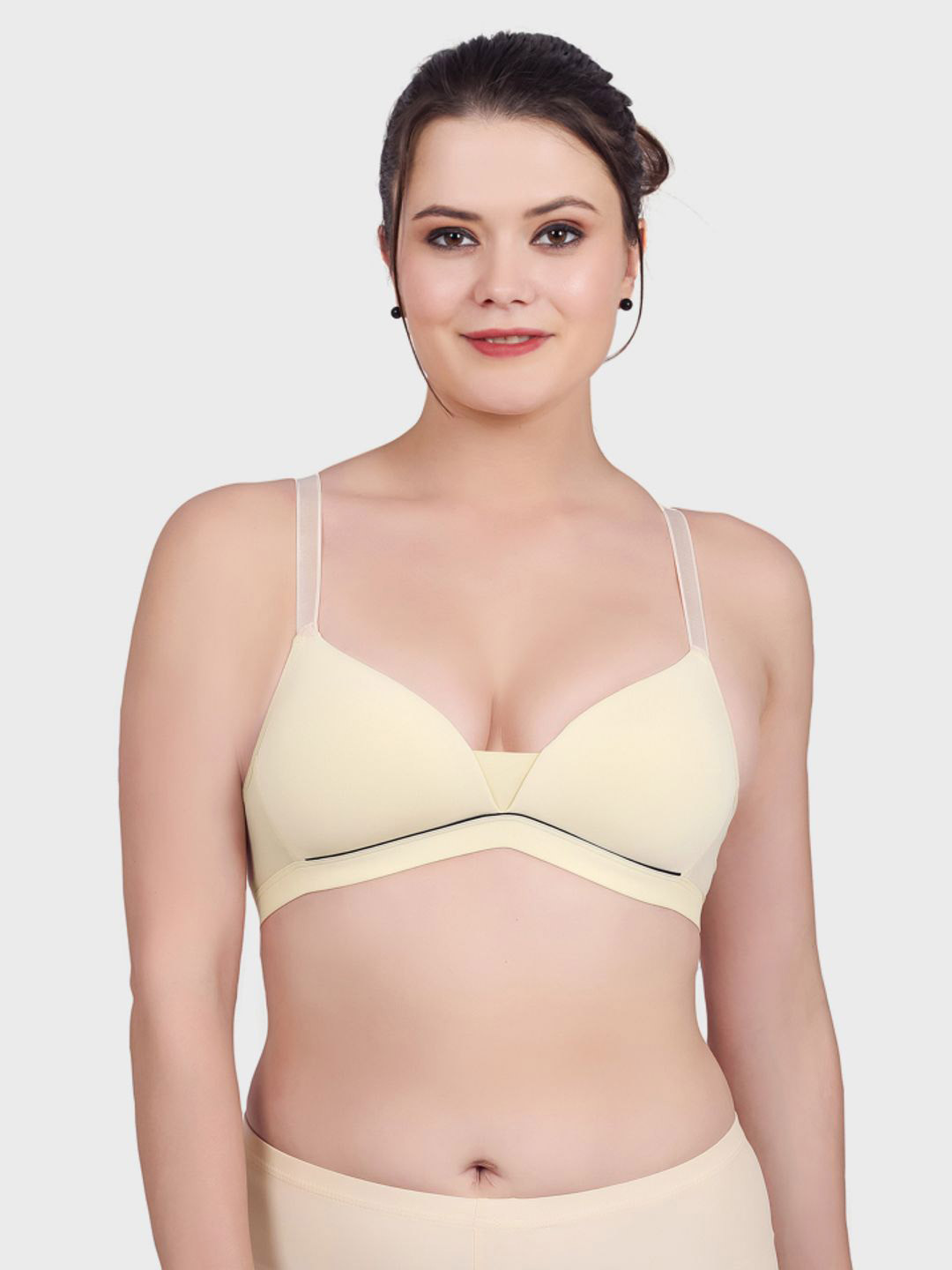 Luella Seamless Wire Free Lightly Padded Push Up Everyday Comfort & Support Bra