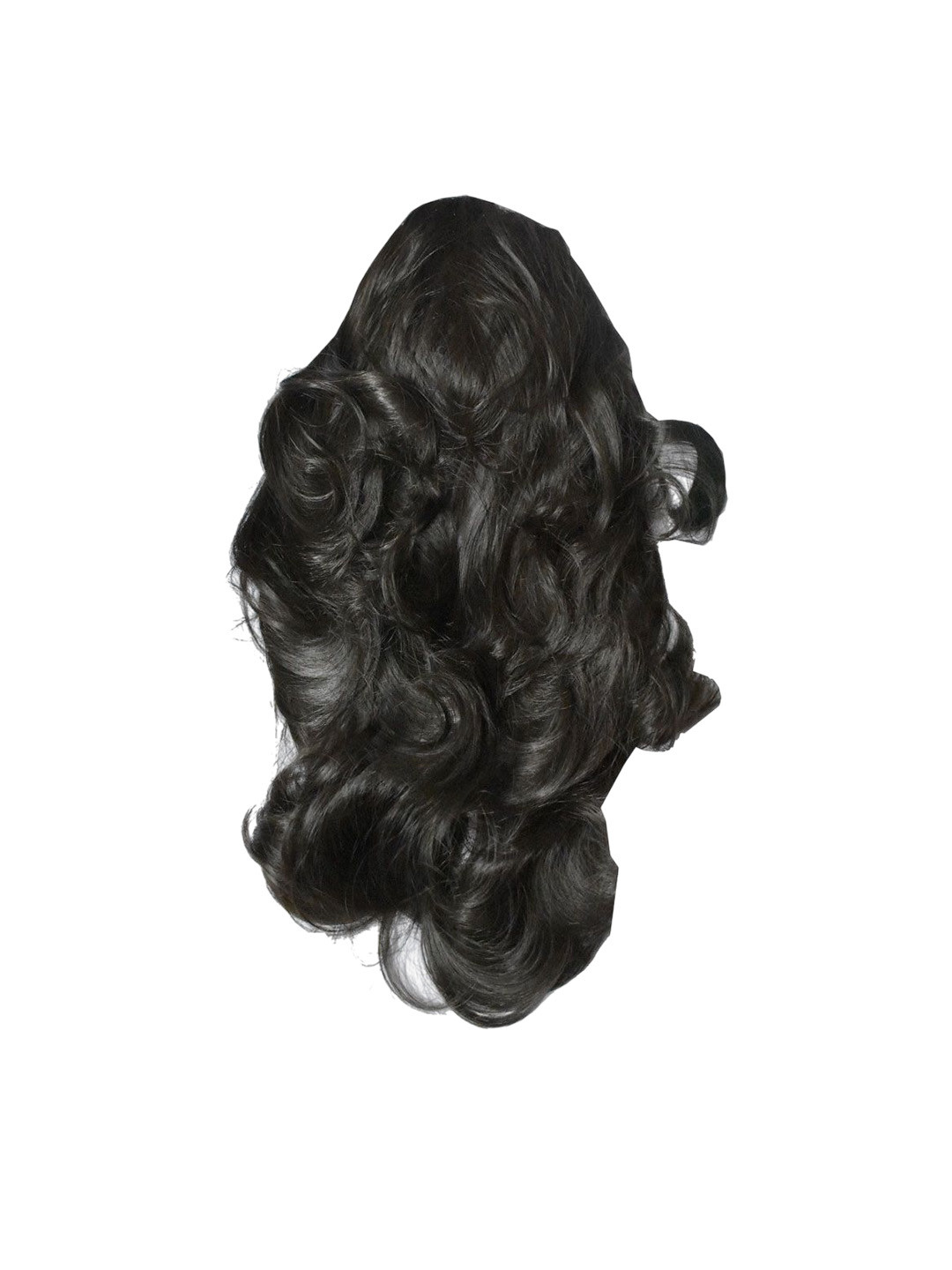 GADINFASHION Clip In Curl Ponytail Hair Extension - Black - 22 Inch