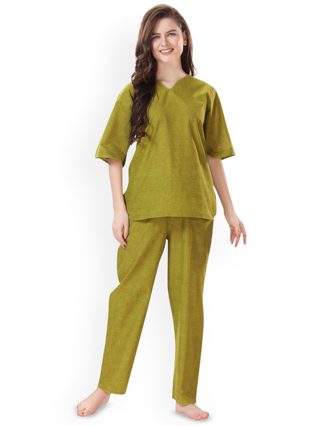 Piu Women Kurta Style Night suit