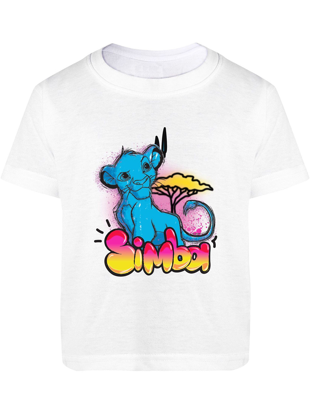 Disney By Miss and Chief Boys Simba Bio Finish Graphic Printed Round Neck Cotton T-shirt