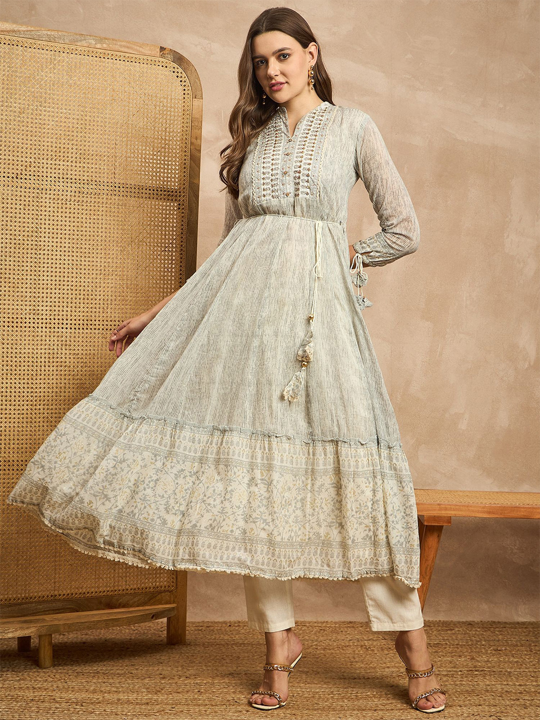 CHETI Print Organic Cotton Maxi Dress