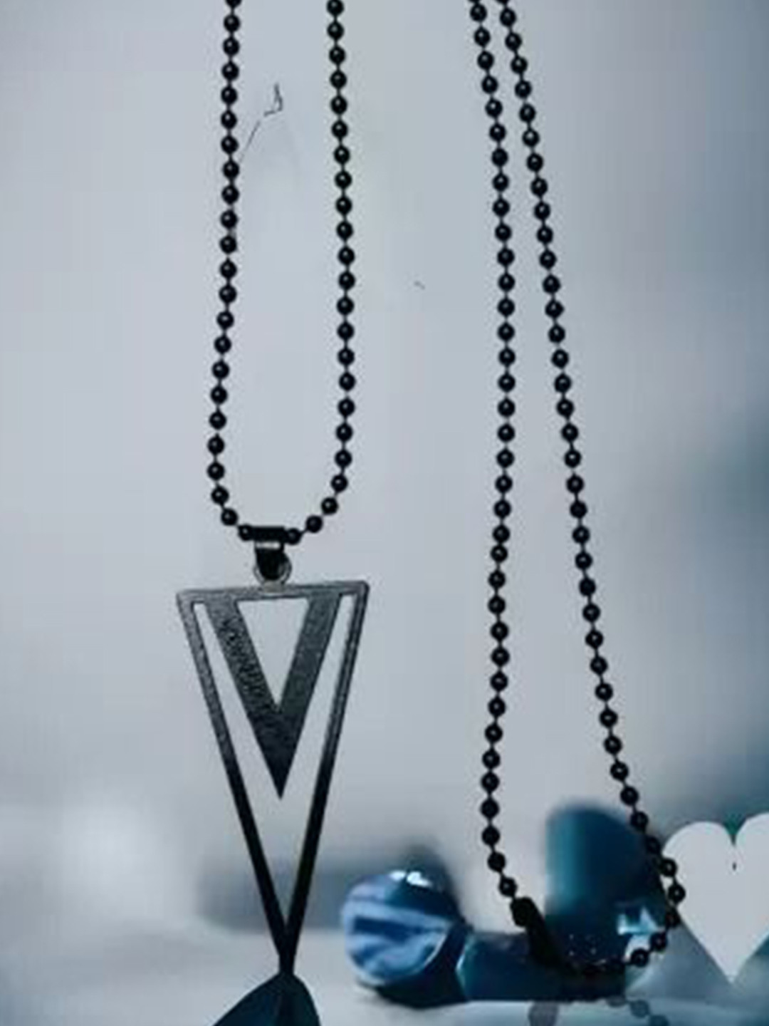 The Roadster Lifestyle Co Men Sterling Silver-Plated Bike Arrow Pendant With Chain