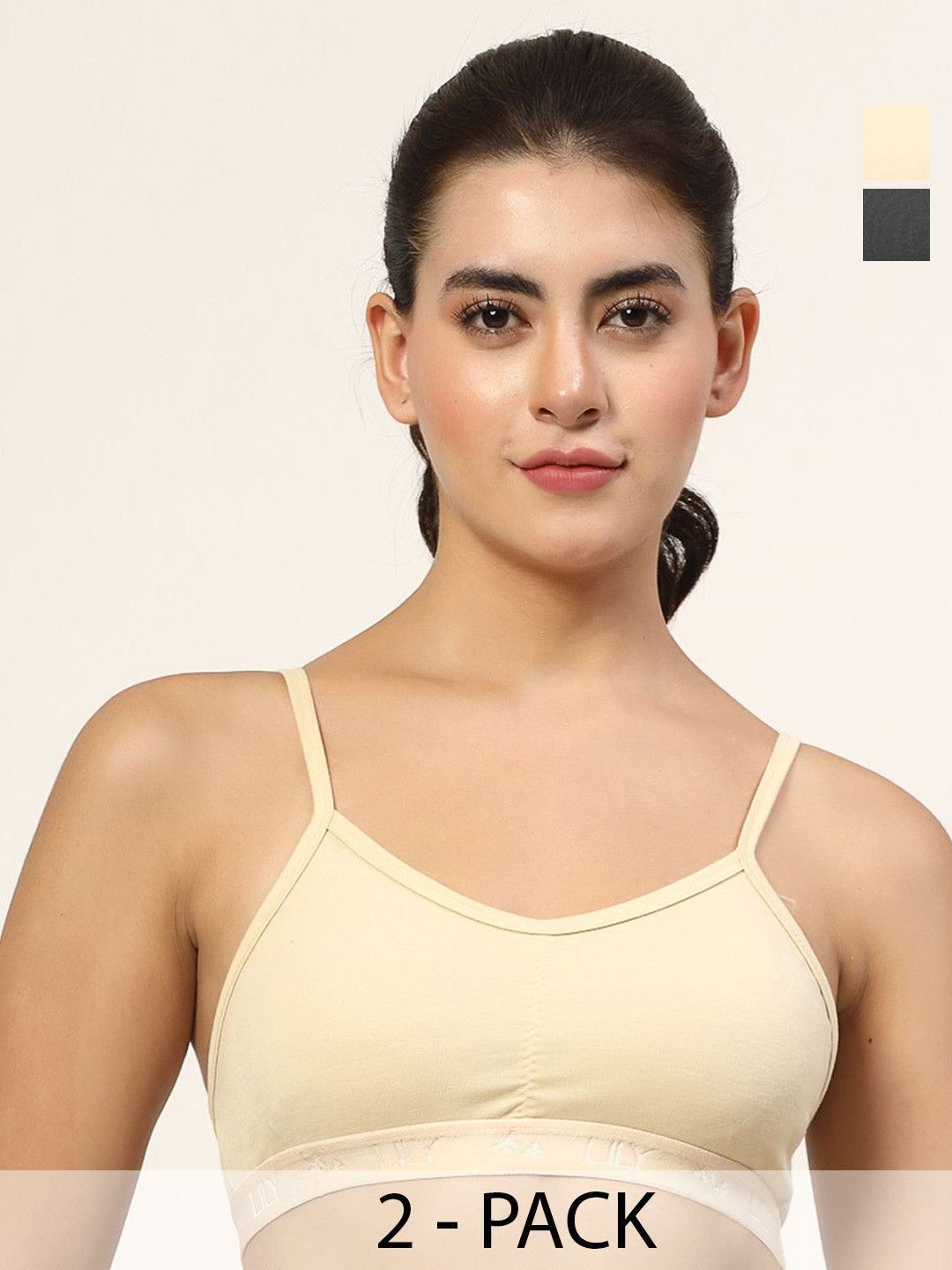 LILY Stropsyliad Pack Of 2 Full Coverage Seamless Sports Bra