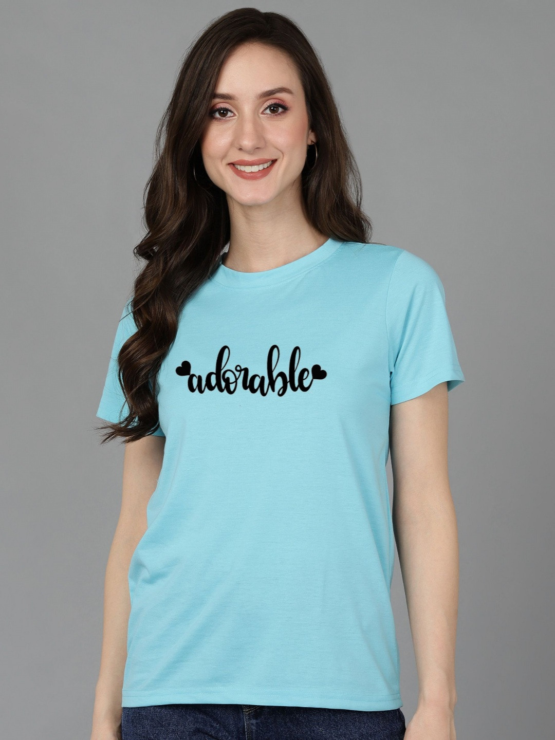 Adyavastram Women Typography Printed T-shirt