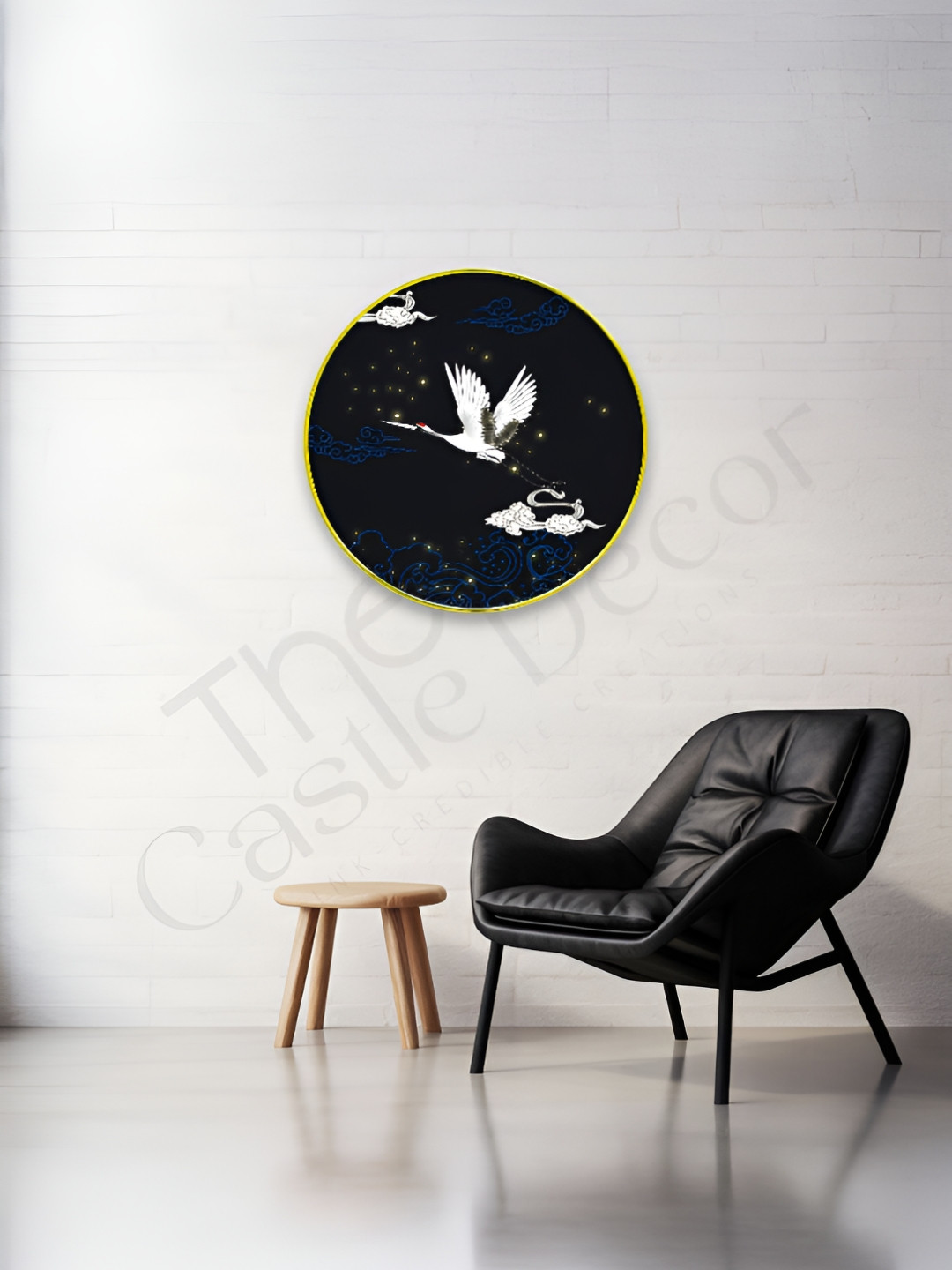 The Castle Decor Black & White Birds and Animals Wooden Wall Art