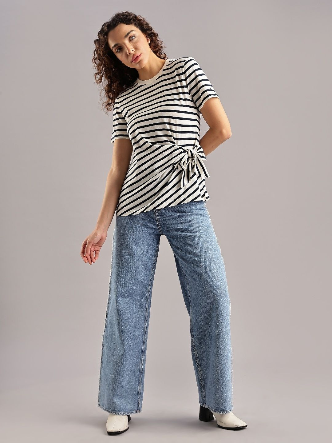 Tommy Hilfiger Women Regular-Fit Cotton Crew Neck Top