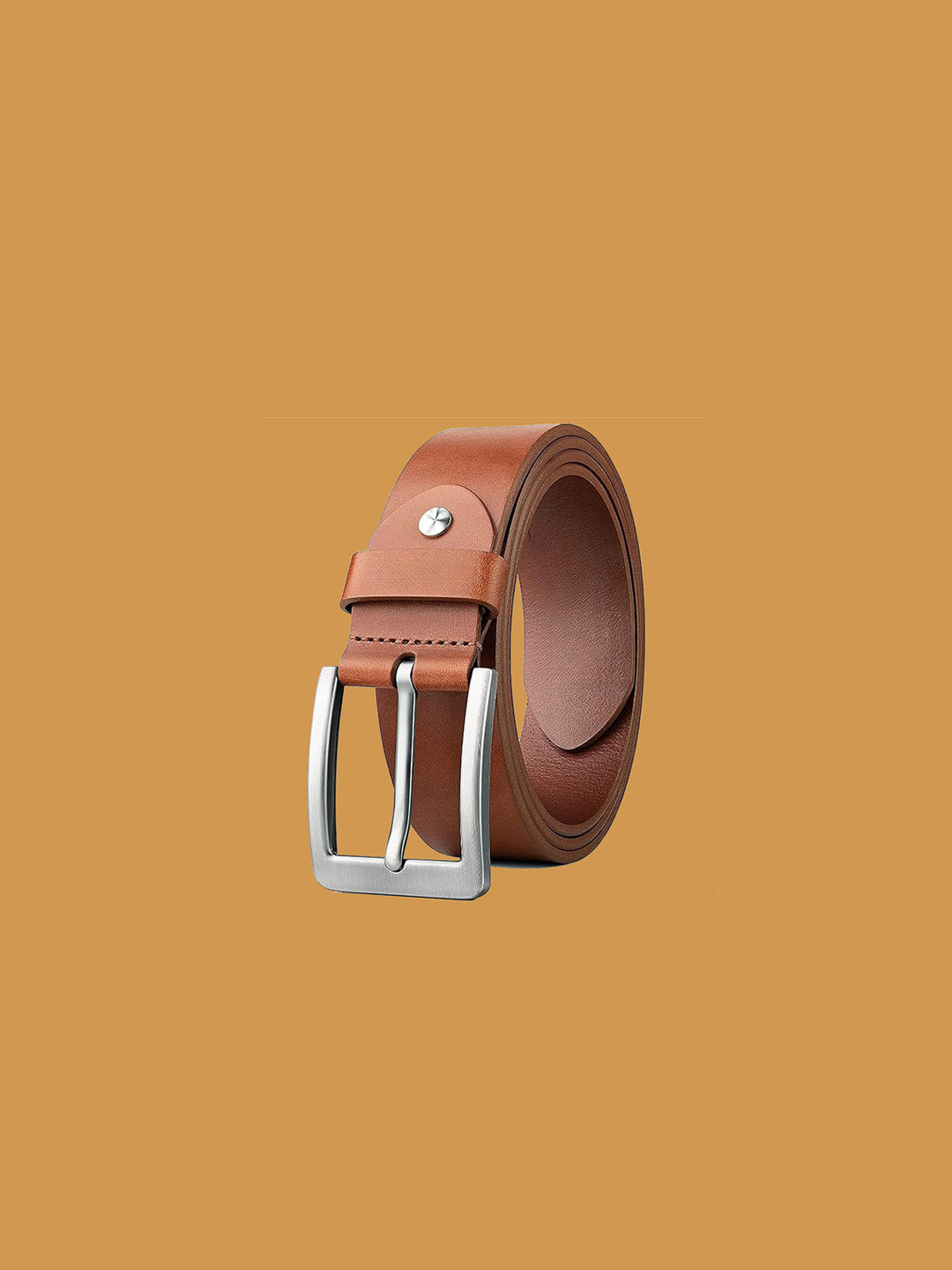 CLUB SPUNKY Men Leather Formal Belt