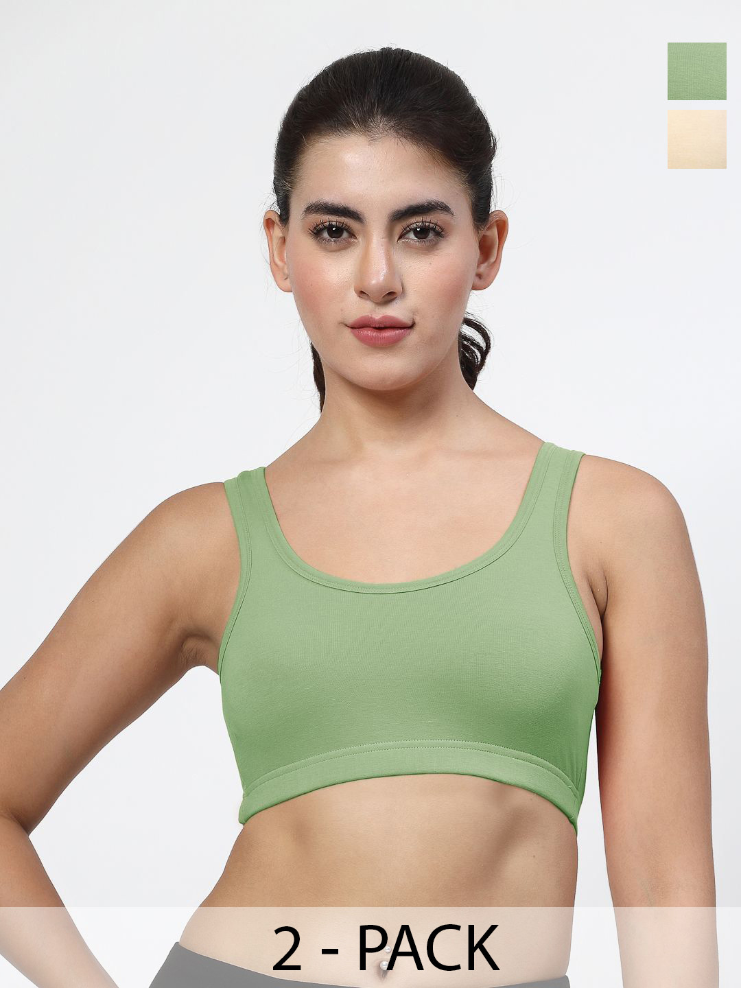 LILY Stropsyttak Pack Of 2 Full Coverage Non Padded Sports Bra