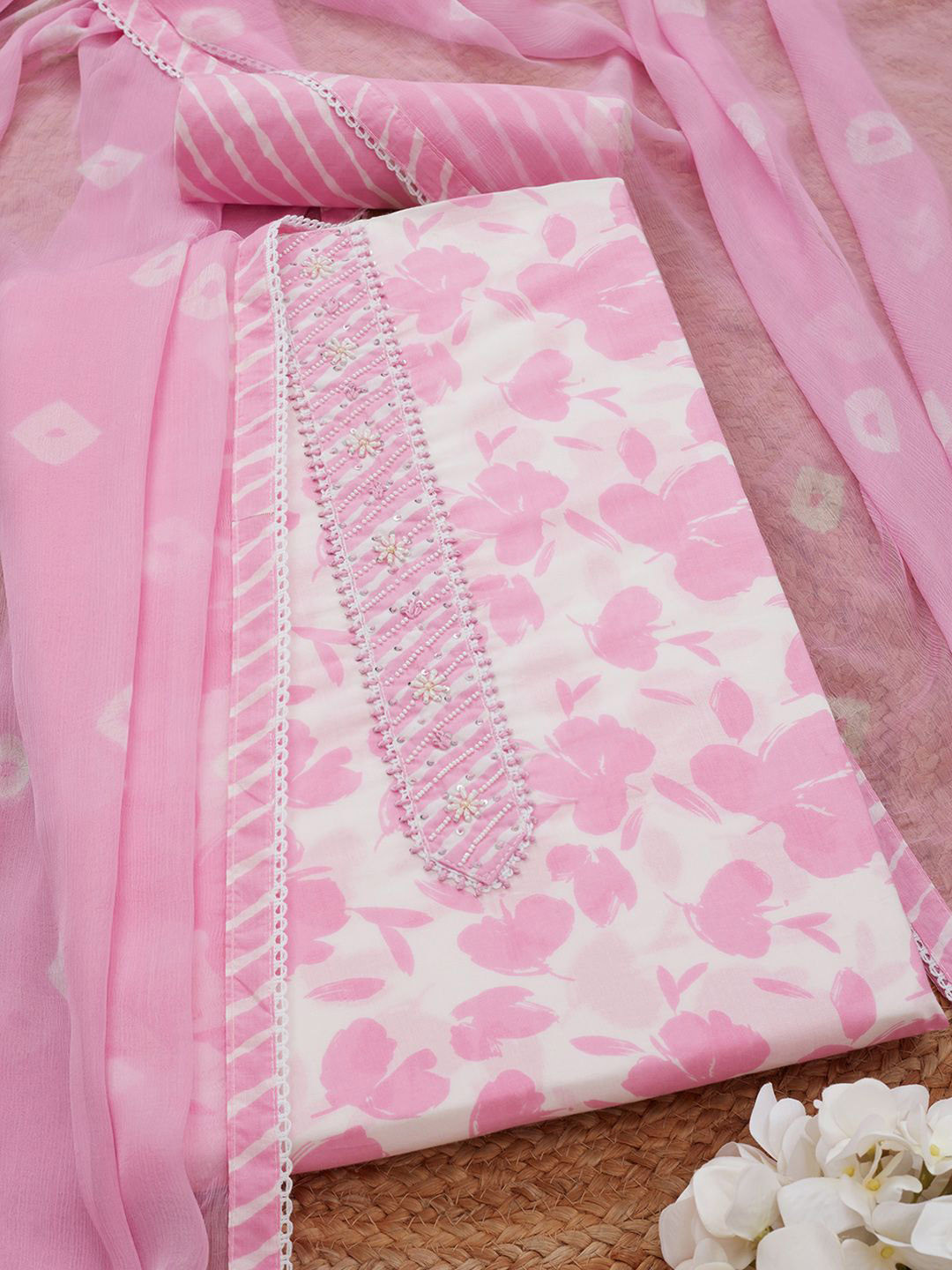 Soch Printed Cotton Unstitched Dress Material