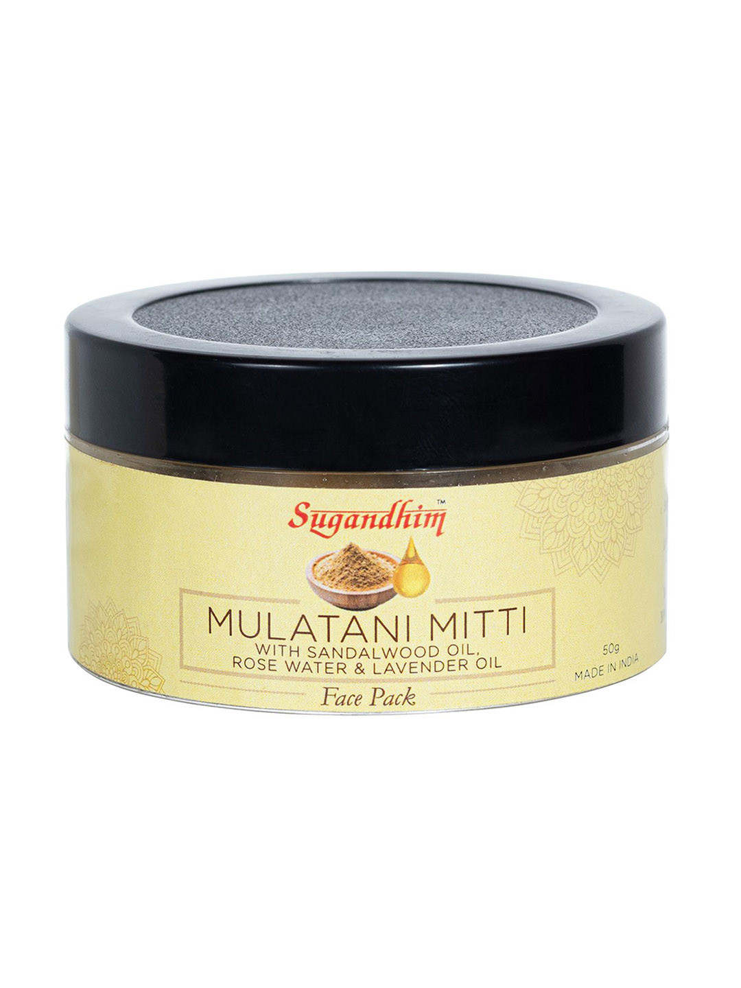Sugandhim Natural Multani Mitti Pack for Face & Body Glow-Boosting & Purifying - 50g
