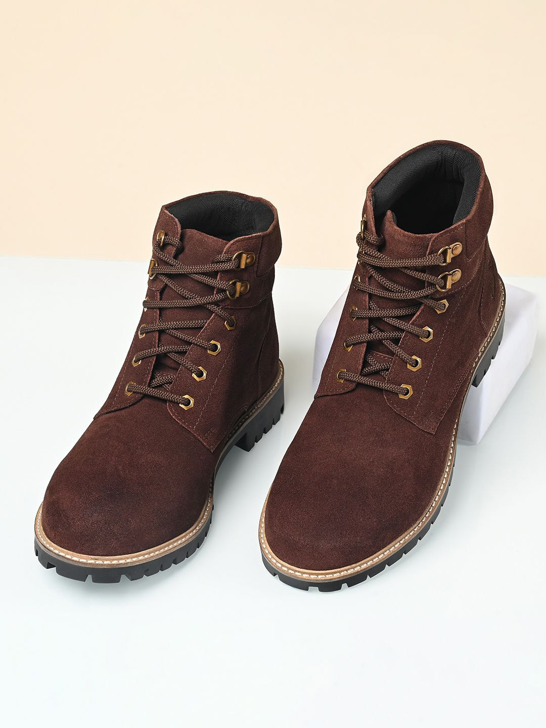 LOUIS STITCH Men Round Toe Biker Boots