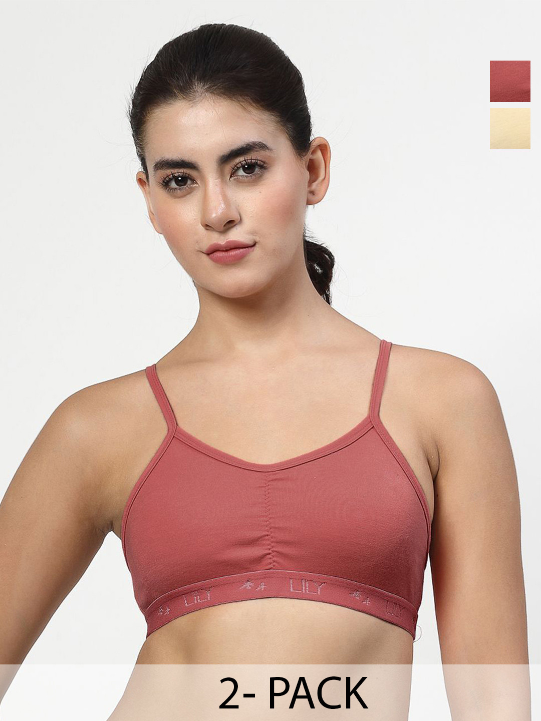 LILY Pack Of 2 Full Coverage Sports Bra