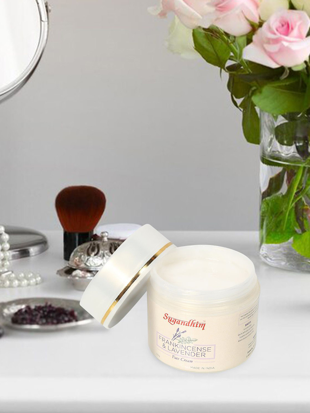 Sugandhim Frankincense & Lavender Moisturizing Face Cream- Deep Nourishment- 50g