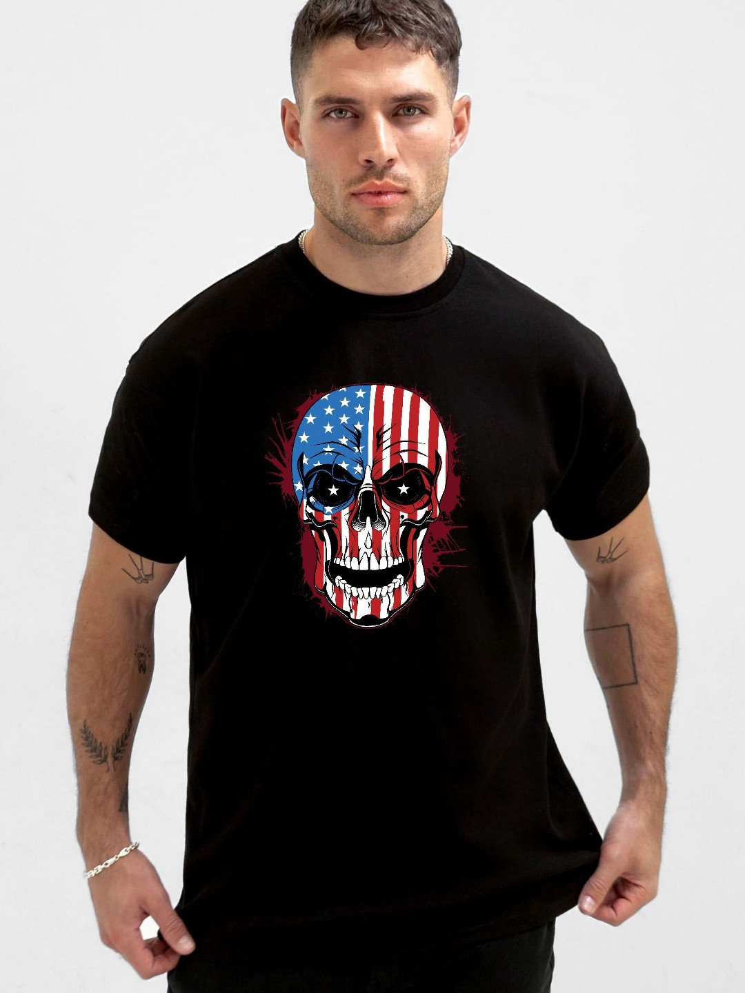 JUARI BE A GENTLEMAN Men Bio Finish Graphic Printed Round Neck Cotton T-shirt