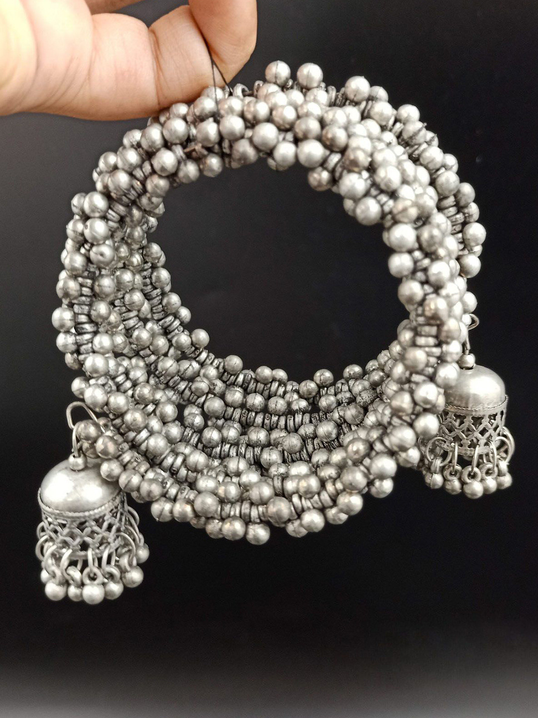 Bareilyy Artificial Beaded Bangle Style Flexible Jhumki Bracelet