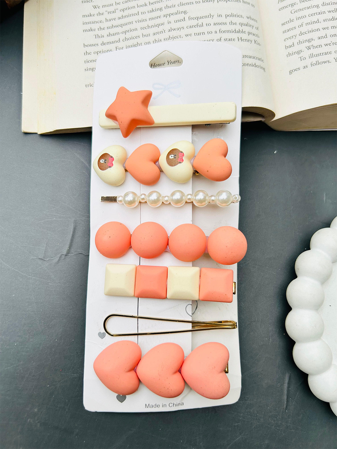 Radhya Accessories Women Embellished 6 Hair Clips Combo Card