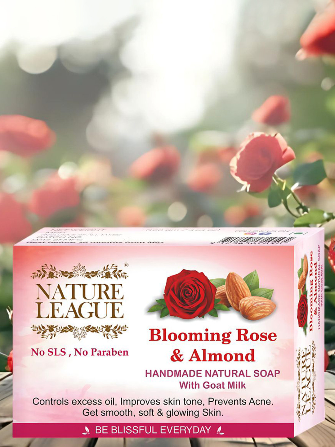 NATURE LEAGUE Set Of 14 Natural Skin Nourishing Soap - 100 g Each