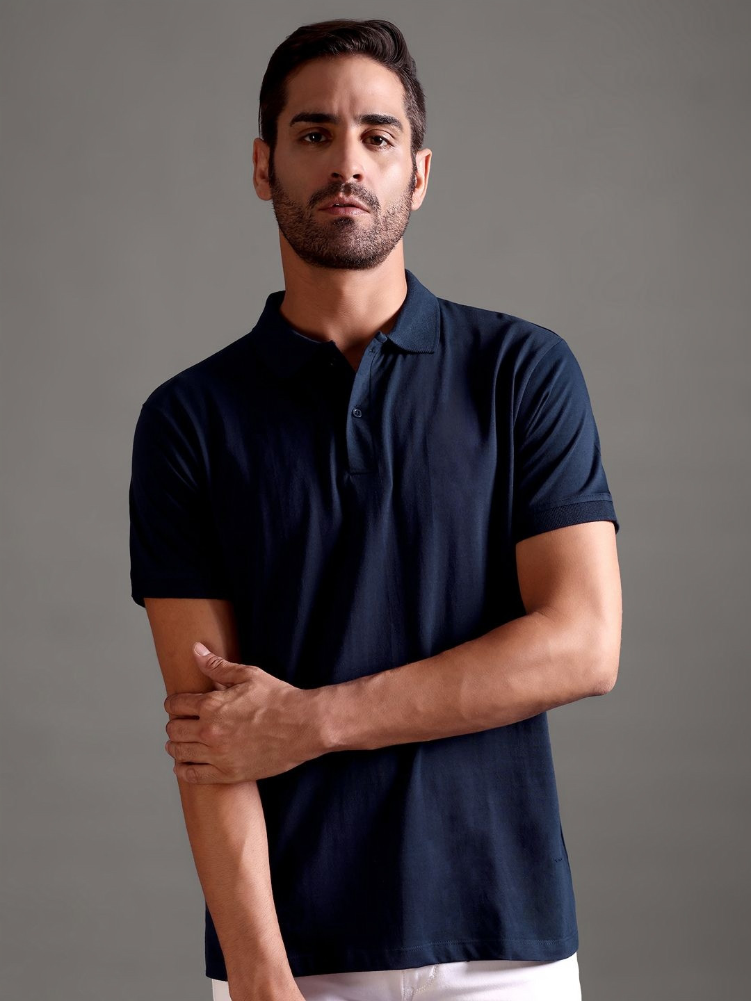 String Scape Men Supima Cotton Polo T-Shirt