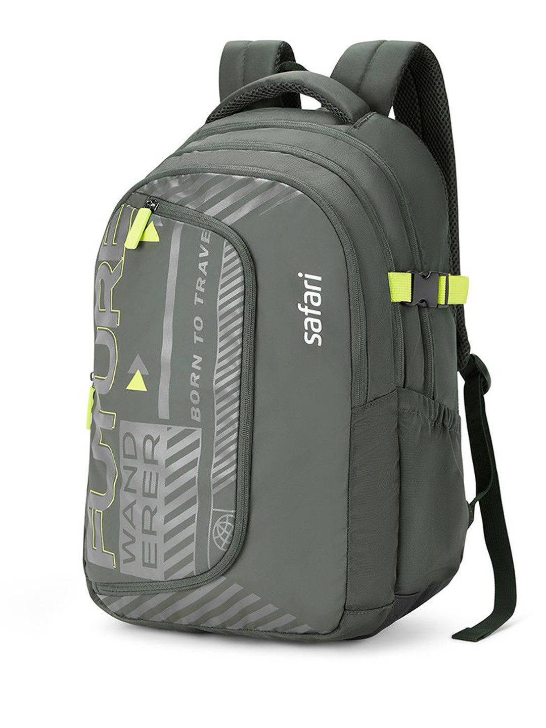 Safari Kids Graphic Non-Padded Ergonomic Strap Backpack With Rain Cover