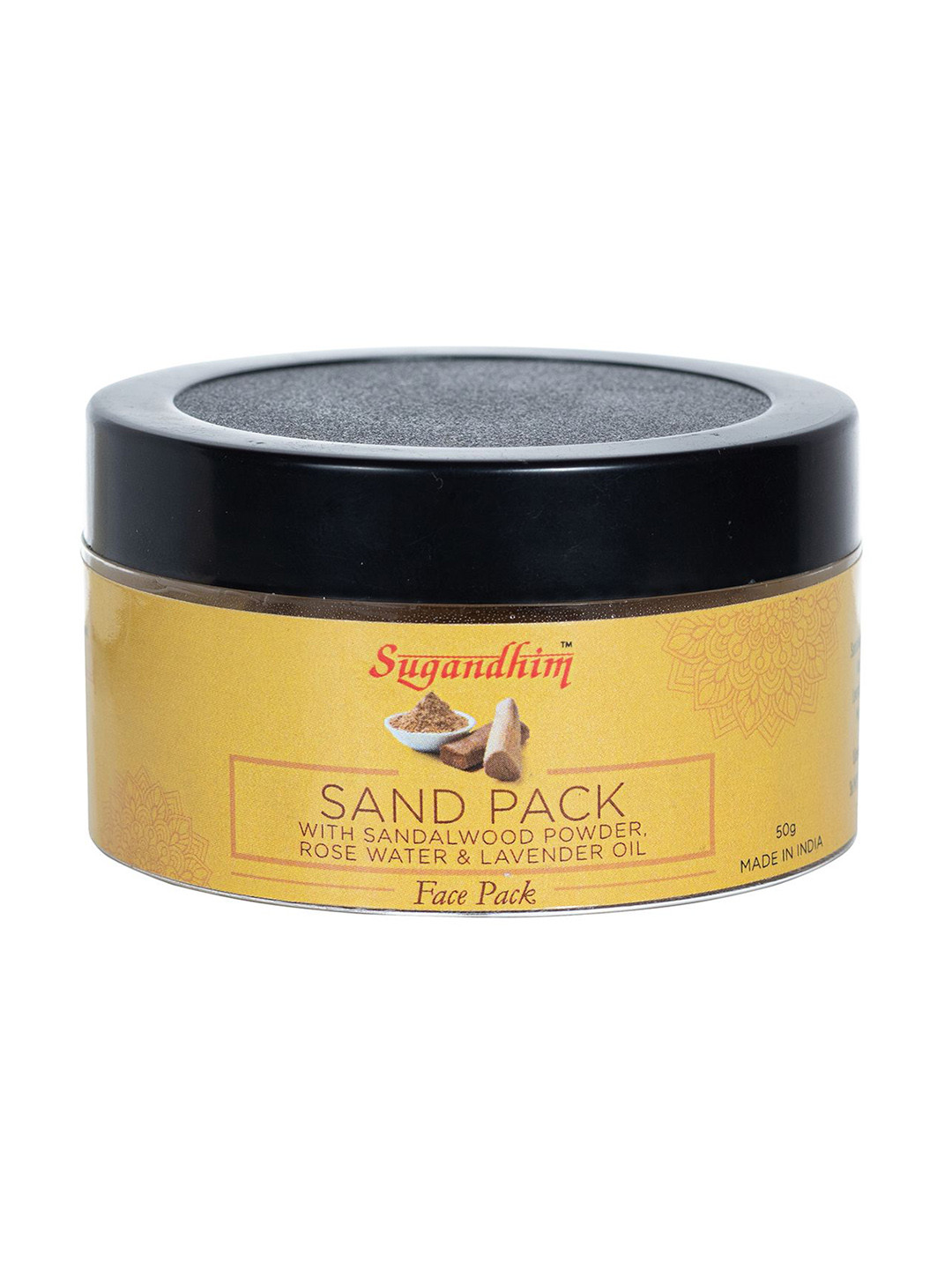Sugandhim Face & Body Sand Pack with Rose Water Moisturizing & Rejuvenating Mask 50g