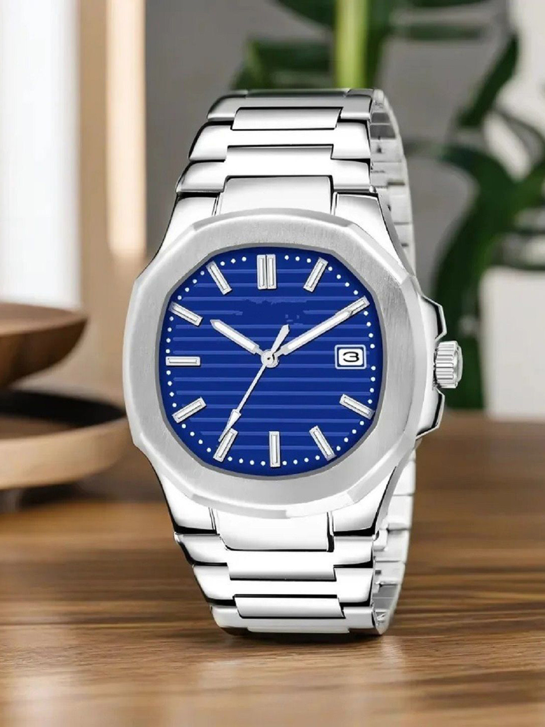 SZN Men Dial & Stainless Steel Straps Analogue Watch SST PK blueSZN