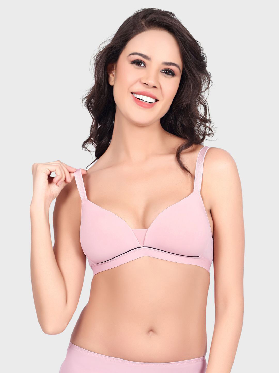 Luella Women Seamless Wire Free Lightly Padded Push Up Comfort & Support Bra