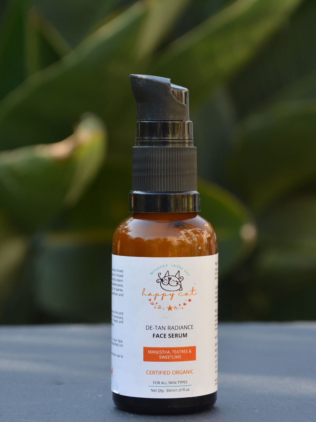 HAPPY CAT Detan Radiance Tea Tree Oil Hydrating Face Serum - 30 ml