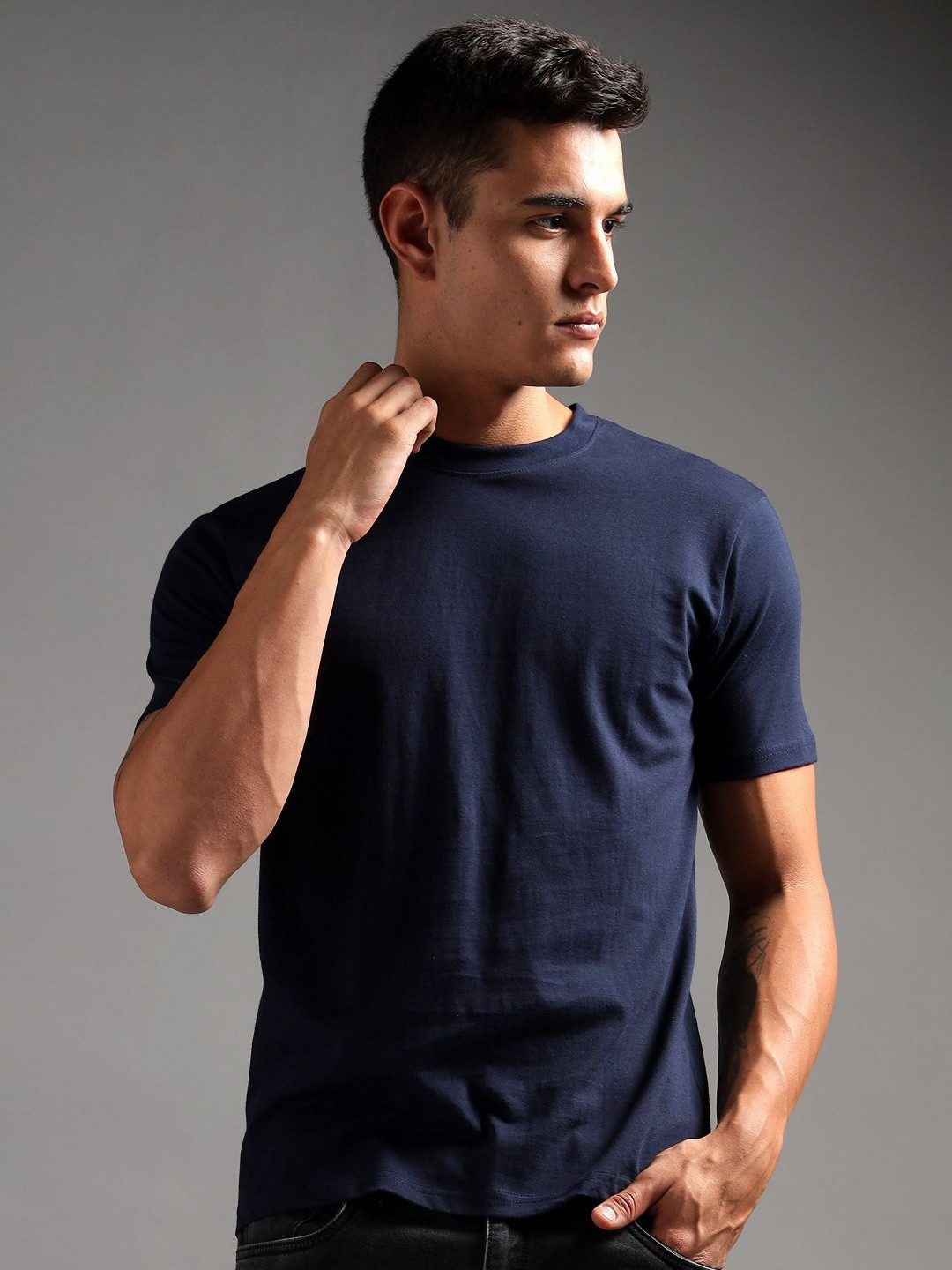 String Scape Men Supima Cotton Crew Neck T-Shirt